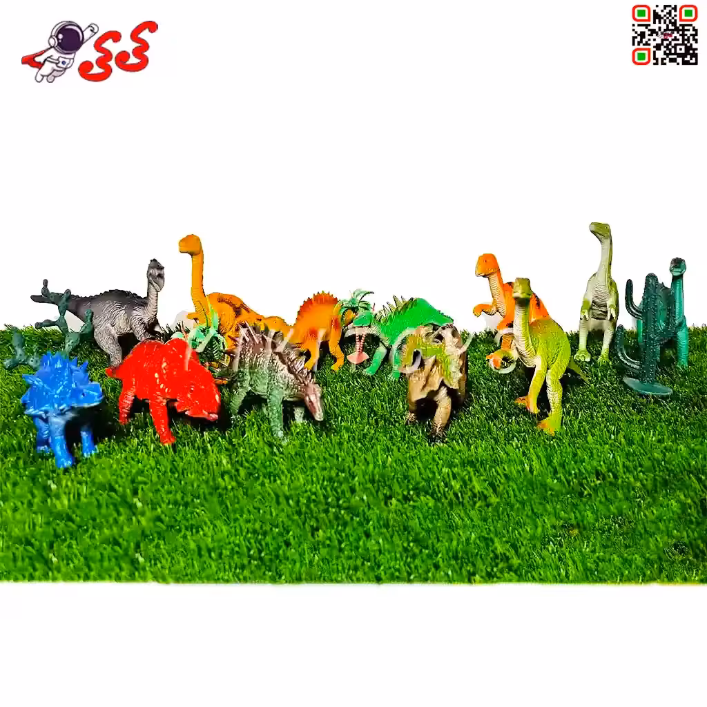 فیگور دایناسور اسباب بازی پارک ژوراسیک بسته بندی ست 12 عددی DINOSAUR WORLD PLAYS SET 291