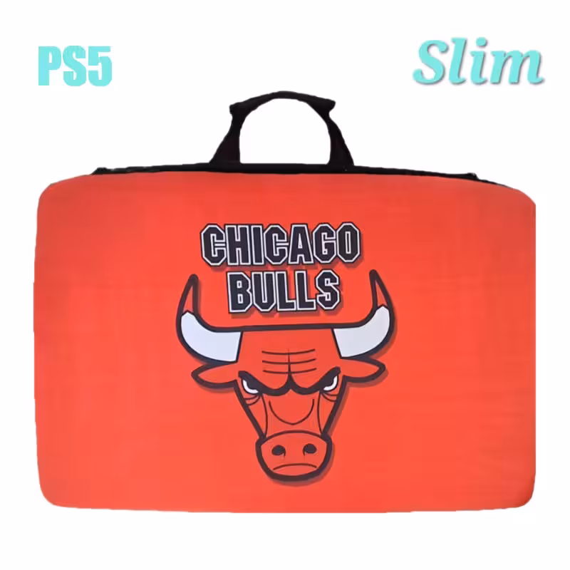 کیف حمل کنسول PS5 slim طرح Chicago Bulls