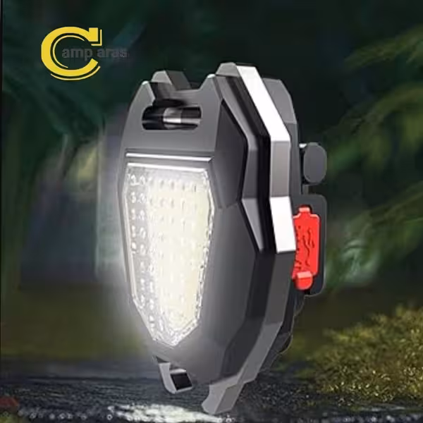 چراغ چند کاره جیبی فندک و آهن ربادار W4154 COB - کمپ آراس