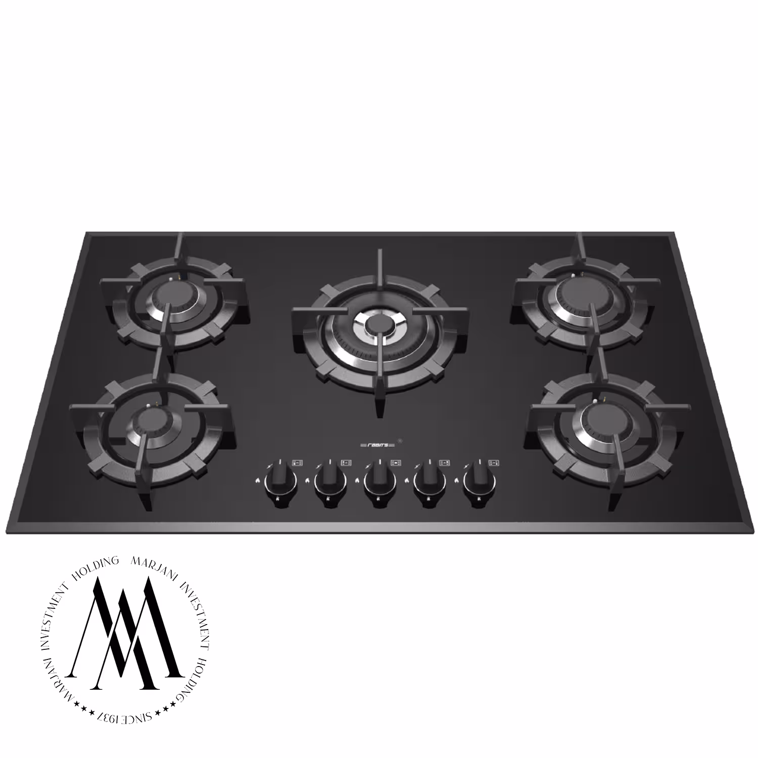 اجاق گاز رابیتس مدل RG-565 (شیشه ای مشکی)