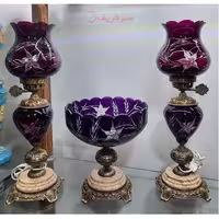 ست چراغ لامپا سایز متوسط تراش بنفش