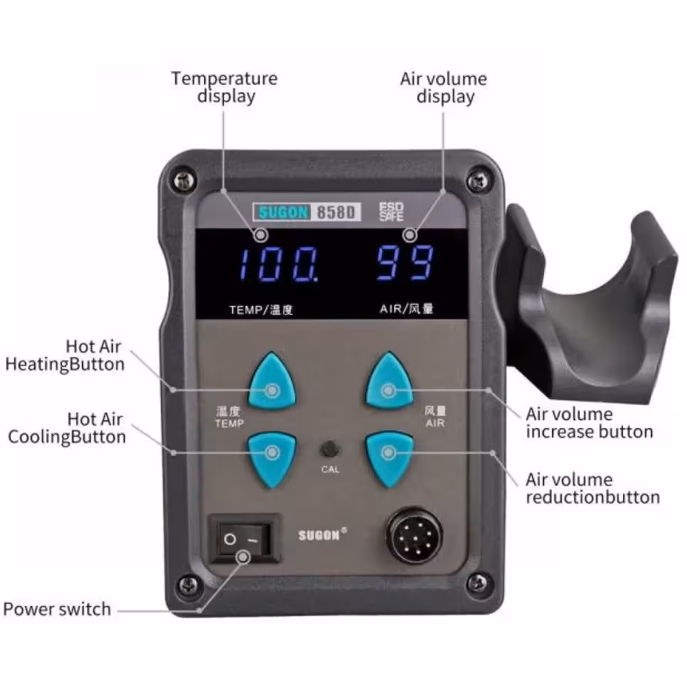 هیتر تک کاره 700 وات SUGON  858D