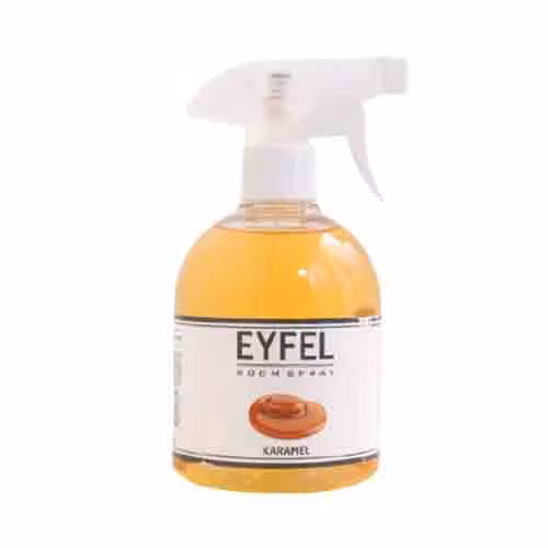 اسپری خوشبو کننده هوا EYFEL ایفل رایحه کارامل Caramel – حجم 500 میلی لیتر اصل ترکیه (Original)