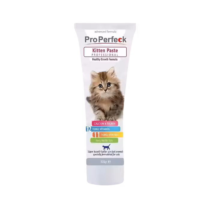 خمیر مولتی ویتامین بچه گربه برند pro perfeck پروپرفک 100 گرمی