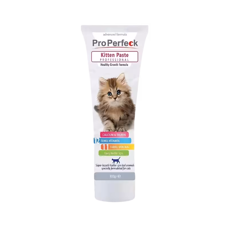 خمیر مولتی ویتامین بچه گربه برند pro perfeck پروپرفک 100 گرمی