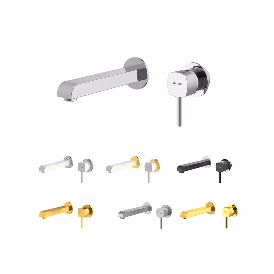 شیر روشویی توکار دو تکه شودر مدل رومر