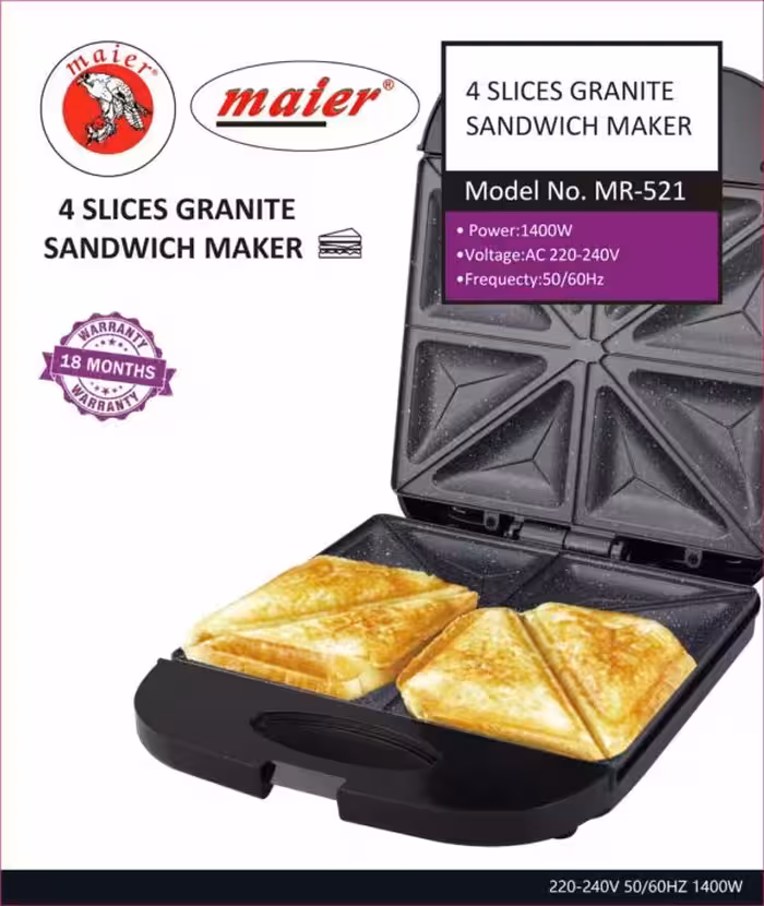 اسنک ساز Maier مدل MR-521 | خرید Maier Sandwich Maker