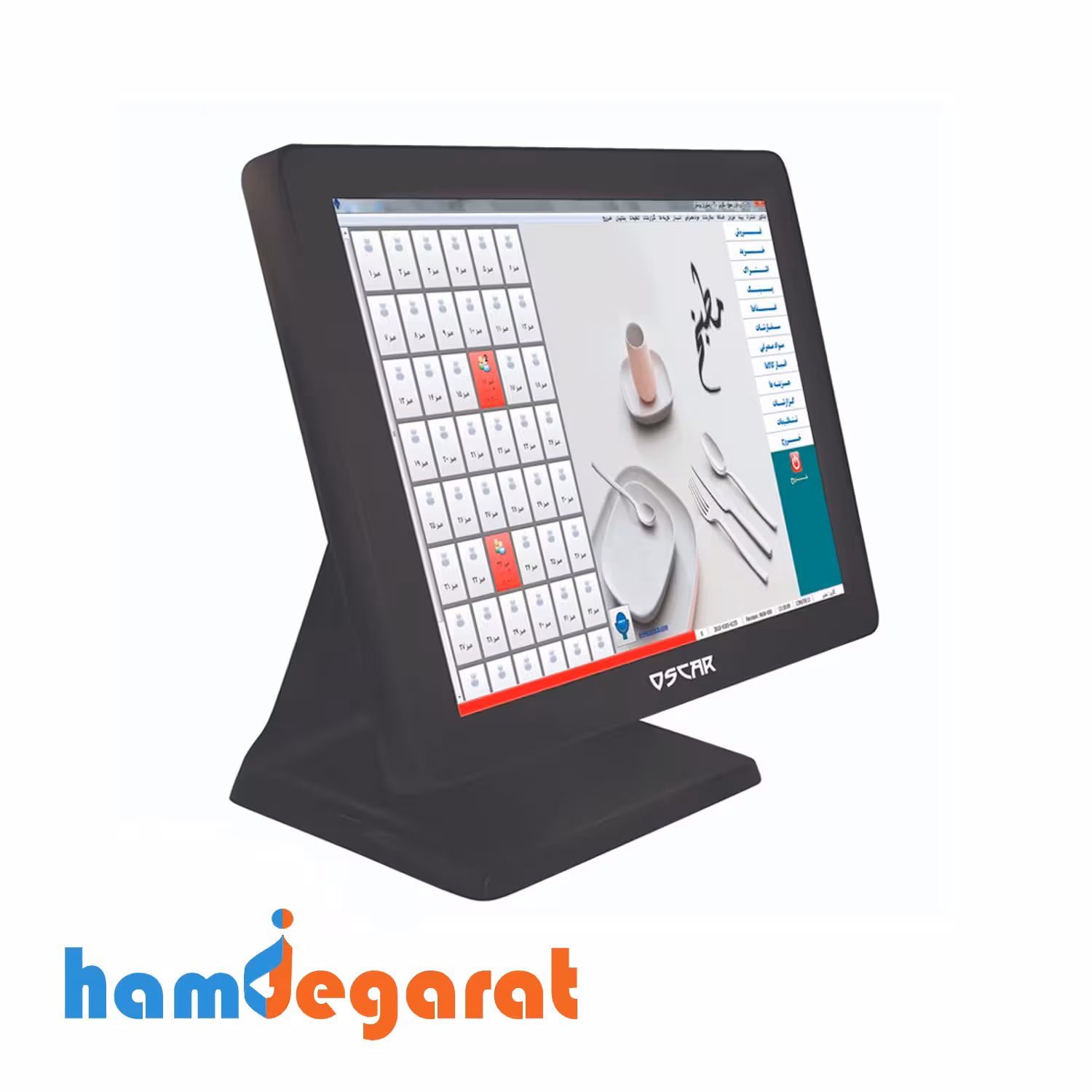 صندوق فروشگاهی(مشکی) لمسی اسکار مدل Oscar Touch Pos PARKER J1900