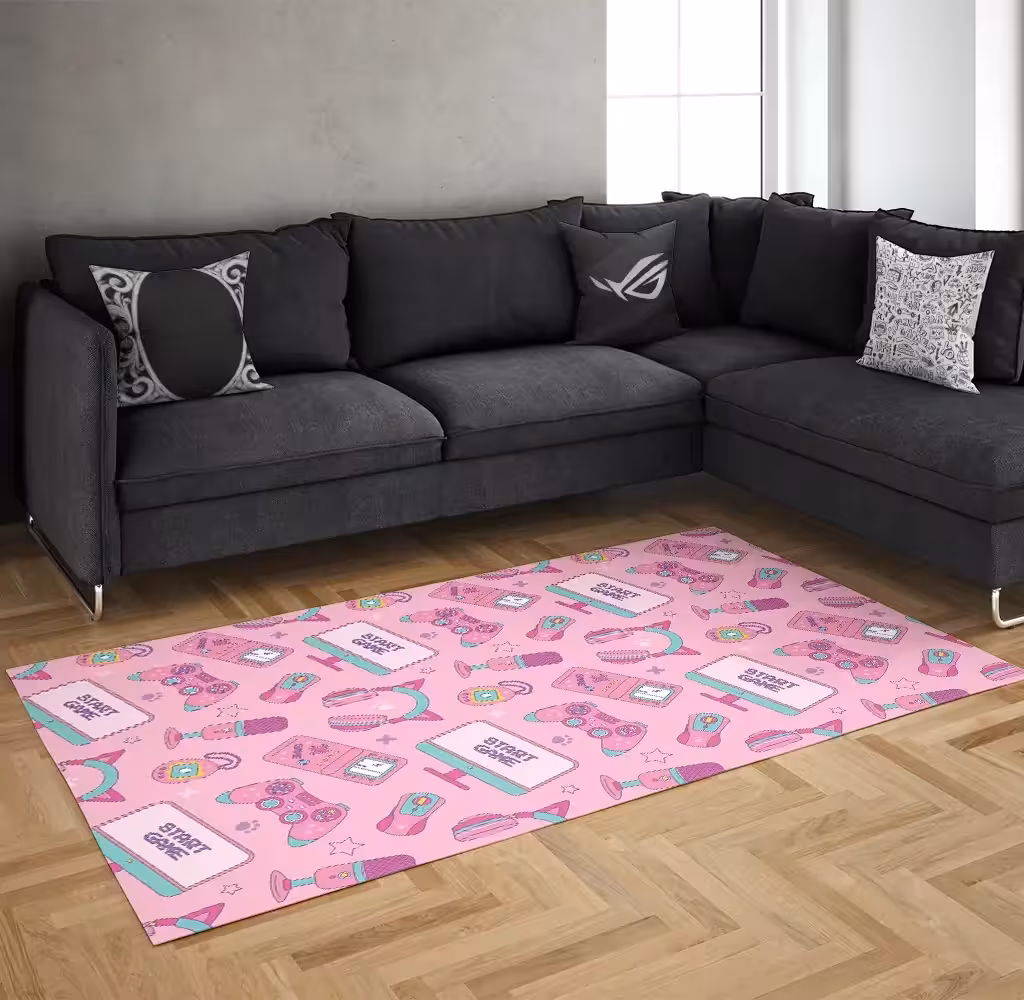 خرید فرش گیمینگ طرح  pink  rug