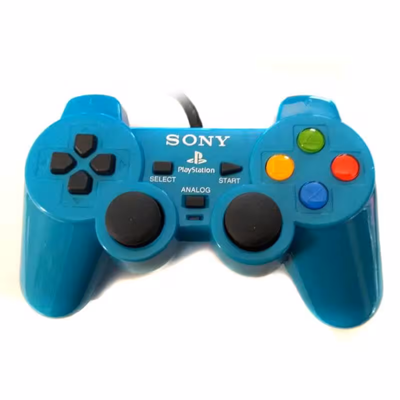 دسته بازی Ps2 رنگ آبی