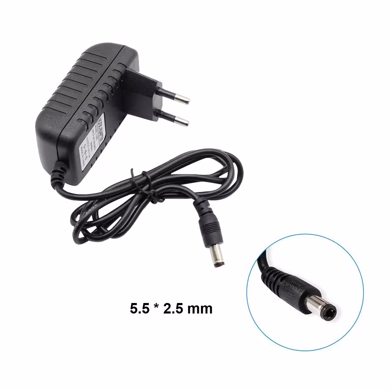 آداپتور کارتخوان سیار پکس 9 ولت 2 آمپر 9v/2a – PAX S58 فیش با ابعاد 5.5 در 2.5 میلی متر