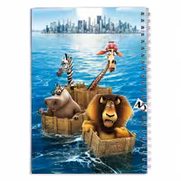 دفتر مشق کارتون ماداگاسکار