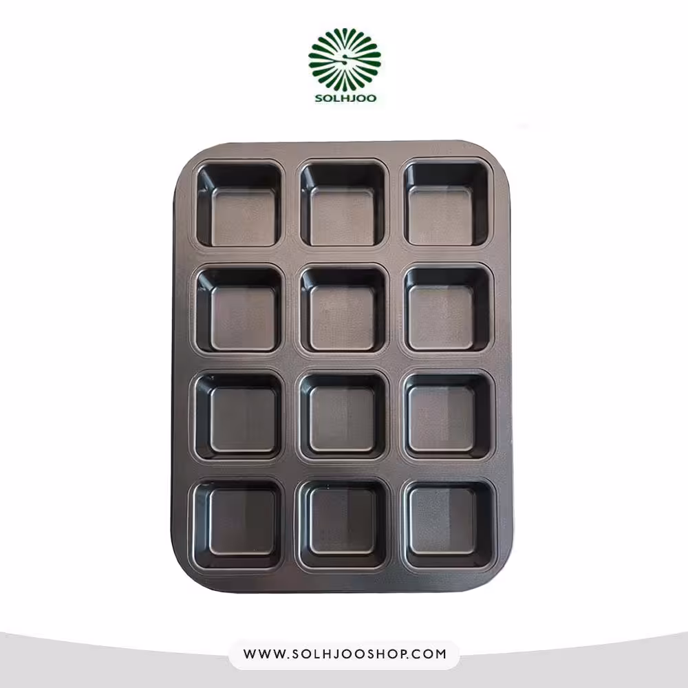 قالب تفلون مافین مربع متوسط 12 خانه