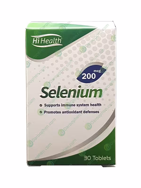 قرص سلنیوم 200 میکروگرم های هلث 30 عددی – Hi Health Selenium 200 mcg 30 tabs
