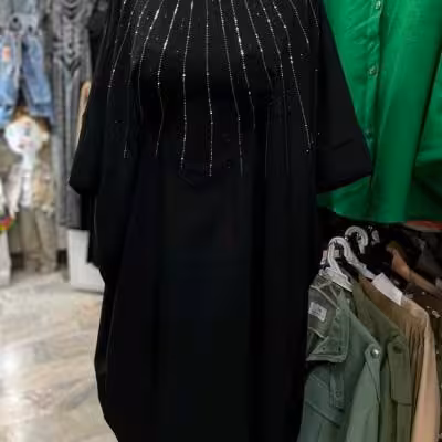 مانتو عبایی عبا مجلسی مدل خورشید عبا زنانه