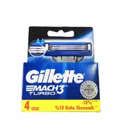 تیغ یدک مچ تری توربو ژیلت MACH3 TURBO سه لبه بسته 4 عددی