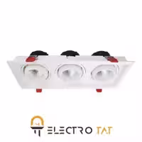 چراغ سقفی COB توکار SH-AL6703 3*36W شعاع