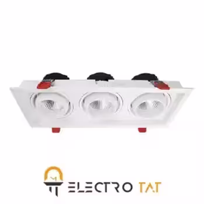 چراغ سقفی COB توکار SH-AL6703 3*36W شعاع