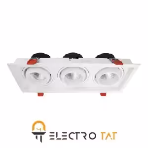 چراغ سقفی COB توکار SH-AL6703 3*36W شعاع