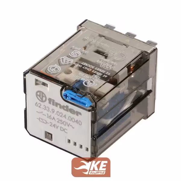 رله 24VDC سه کنتاکت 16 آمپر فیندر مدل 62.33.9.024.0040