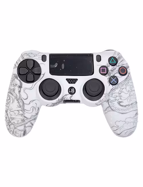 روکش محافظ ضد لغزش دسته PS4 طرح بلک میث ووکانگ سفید