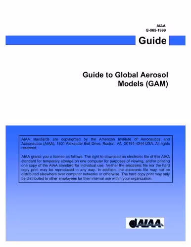 خرید و دانلود نسخه کامل کتاب American Standard. Guide to Global Aerosol Models