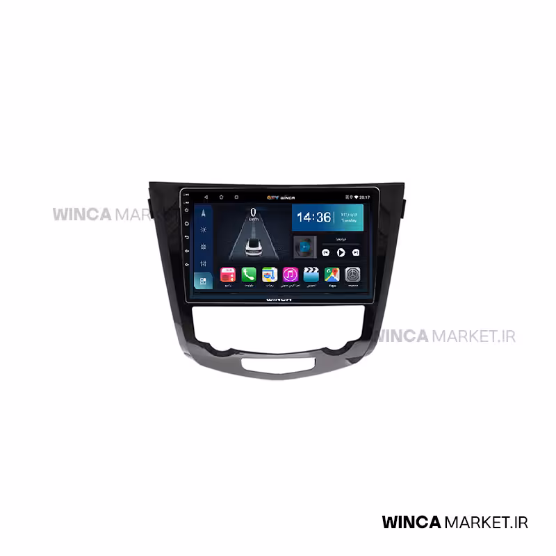 مانیتور نیسان ایکس تریل X-trail سری S500 BLU-RAY مدل GL855 برند وینکا WINCA