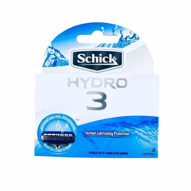 شیک یدک خود تراش 3 تیغه هایدرو 4 عددی Schick Hydro 3
