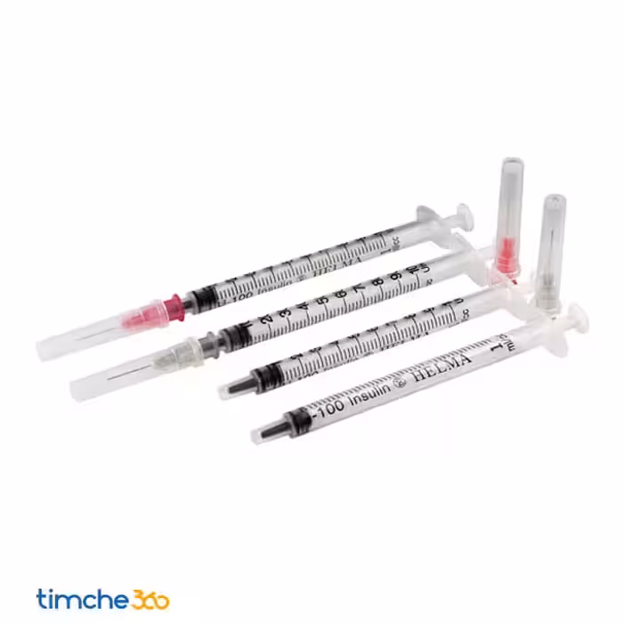 سرنگ انسولین سرجدا لوئراسلیپ حلما 0.1 سی سی گیج 29 بسته 60 عددی