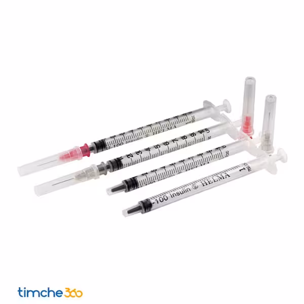 سرنگ انسولین سرجدا لوئراسلیپ حلما 0.1 سی سی گیج 29 بسته 60 عددی