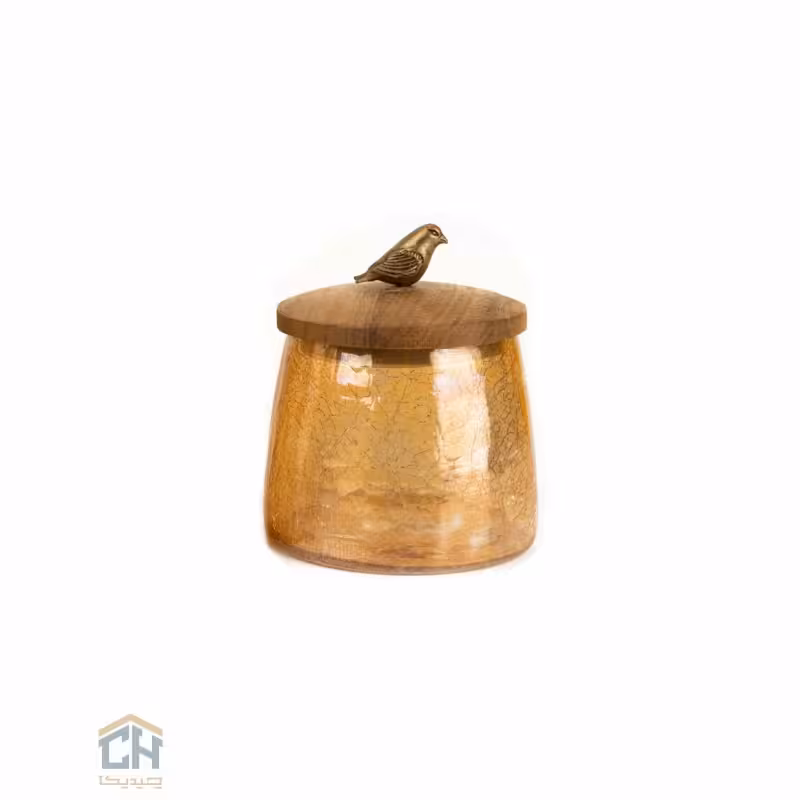 پاسماوری چوب و برنج کوچک گلدکیش طرح WOOD مدل GK829446