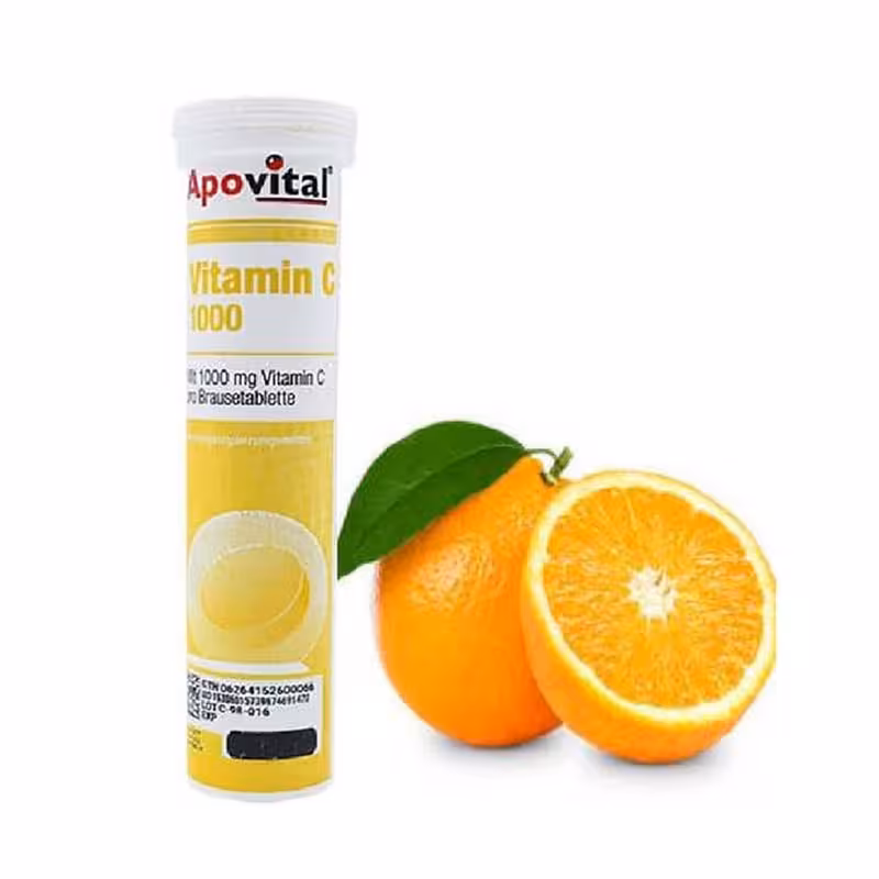 قرص جوشان ویتامین C 1000 میلی گرم آپوویتال 20 عدد Apovital Vitamin C 1000 mg 30 Tablets