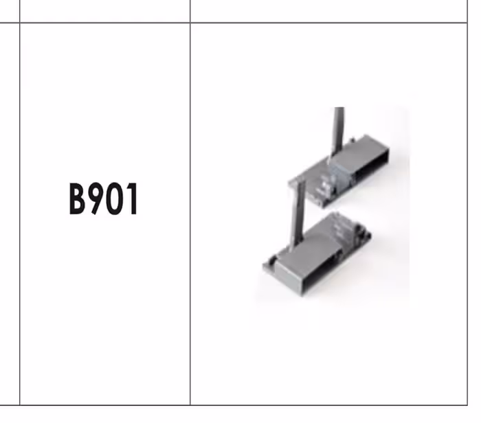 براکت 106 میلیمتر جلو جهت ریل اینر با فرانت آلومینیوم ریل اسلیم و اسلیم شیشه فانتونی کد B901