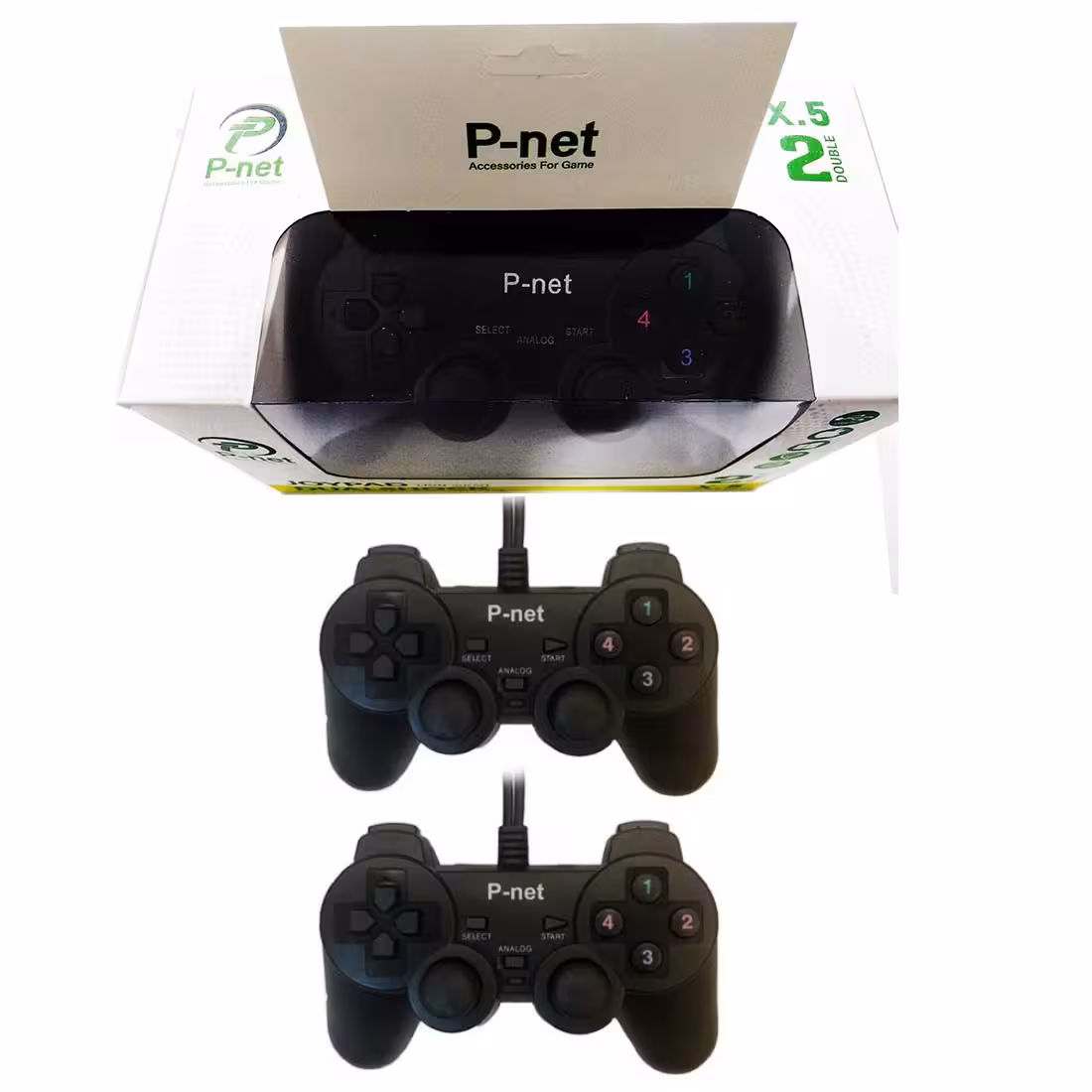 دسته بازی دوبل شوک دار پی نت P-Net X5