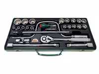 جعبه بکس 24 پارچه دوازده پر سفید درایو 1/2 هنس مدل 4624-12MT  تایوان