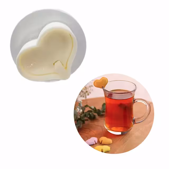 کاتر فشاری قند طرح قلب لب فنجانی