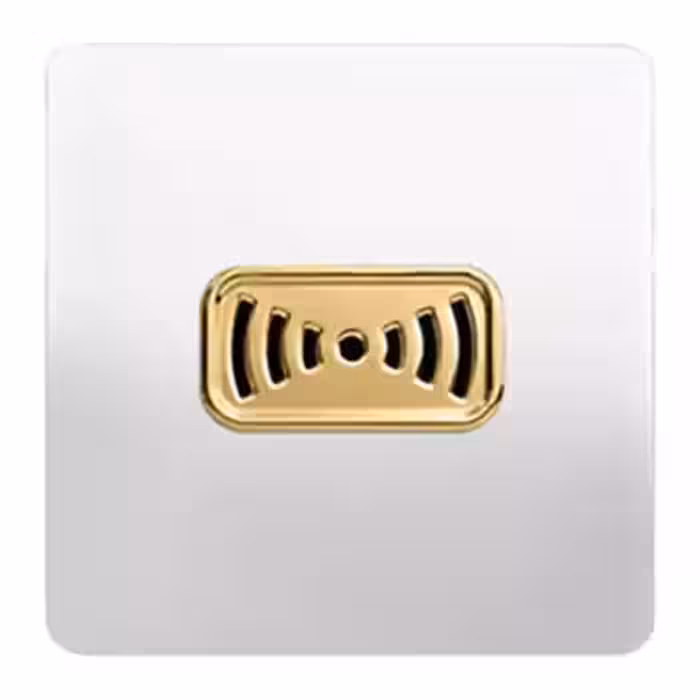 زنگ آسیا الکتریک مدل کریستال سفید-طلایی