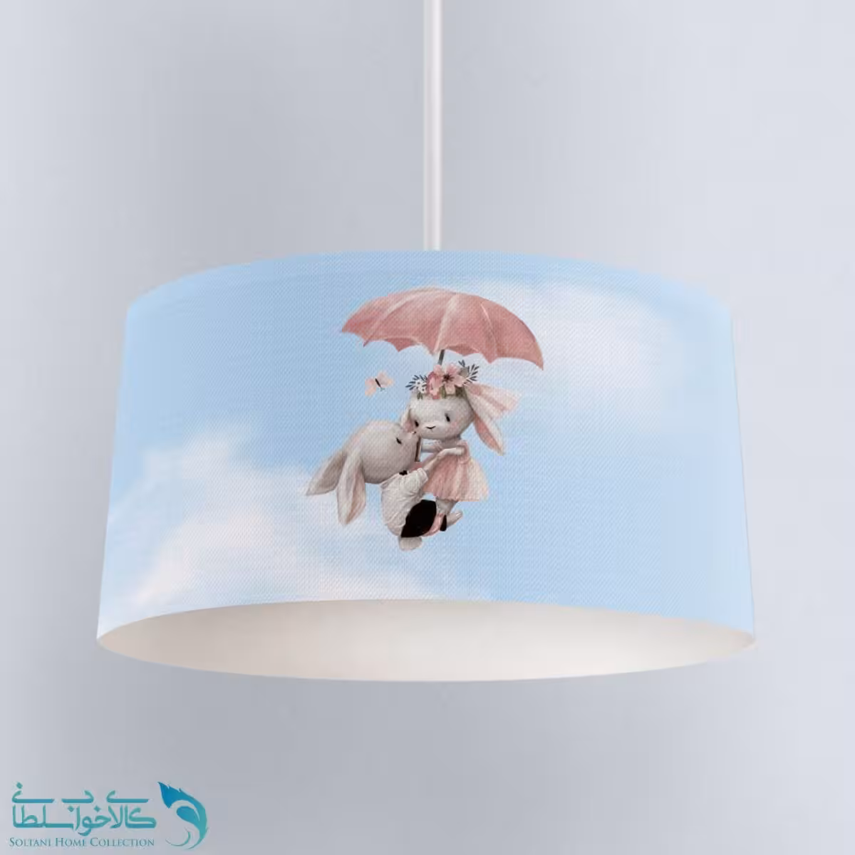 لوستر اتاق کودک طرح خرگوش عاشق کد A3064