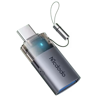 تبدیل OTG تایپ سی به USB3.0 و رم ریدر مک دودو مدل OT-7600