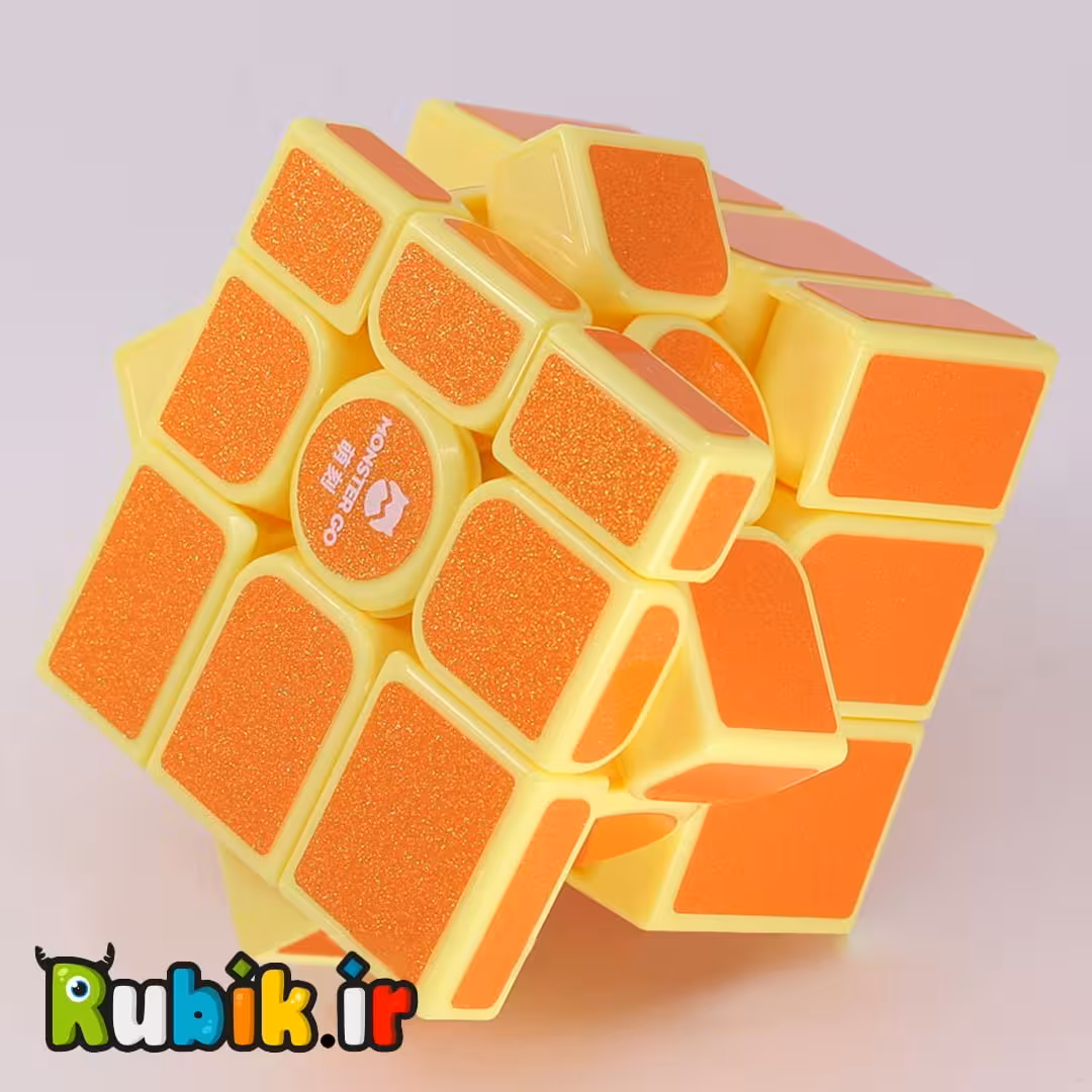 حجمی آینه 3*3 گنز مانستر گو نارنجی مقوایی MG Mirror Cube