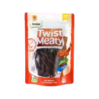 تشویقی نرم سگ مدل twist meaty طعم مرغ برند Dentalight دنتالایت 100 گرمی