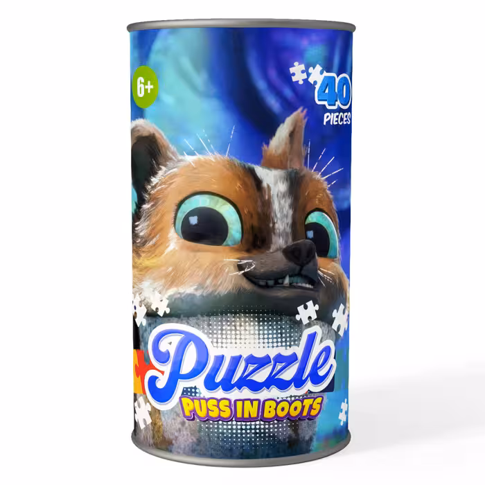 پازل 40 تکه کارتون گربه چکمه پوش