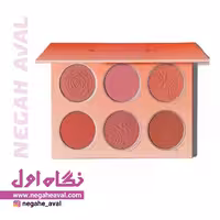 پالت رژگونه 6 رنگ FLORAL FLUSH شیگلم Brown