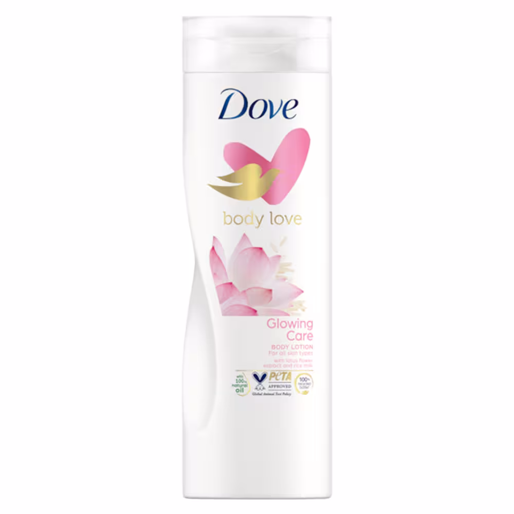 لوسیون بدن داو Dove مدل Glowing Care حجم 400 میل