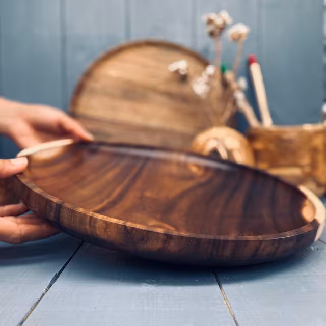 ظرف چوبی پذیرایی کد 916