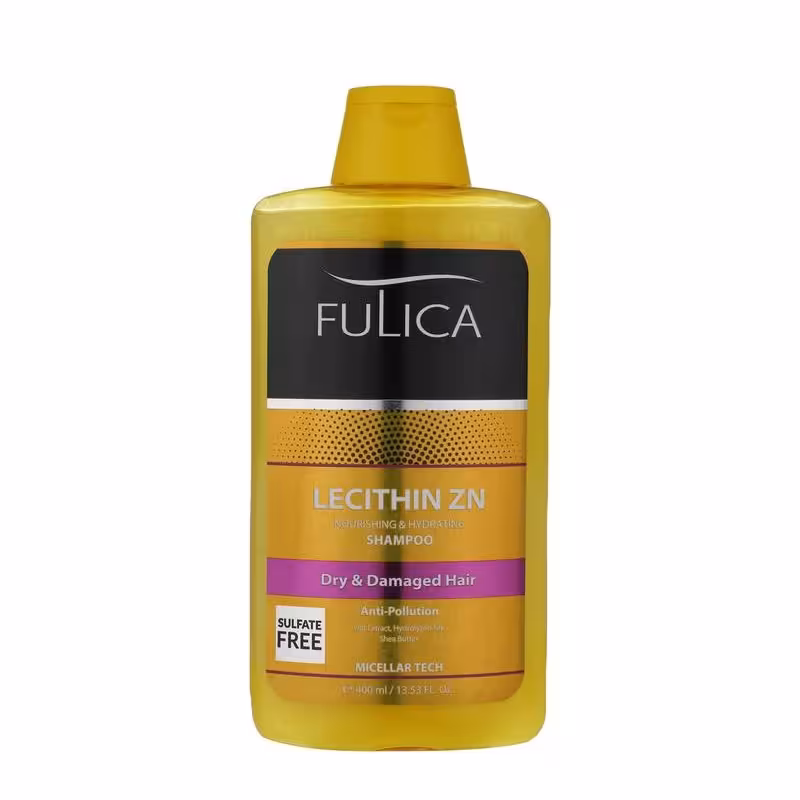 شامپو موهای خشک و آسیب دیده بدون سولفات فولیکا مدل 400ml Lecithin Zn