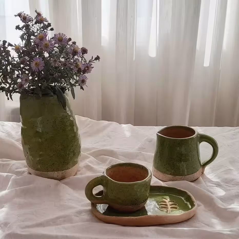 فنجان و زیر فنجانی سرامیکی 