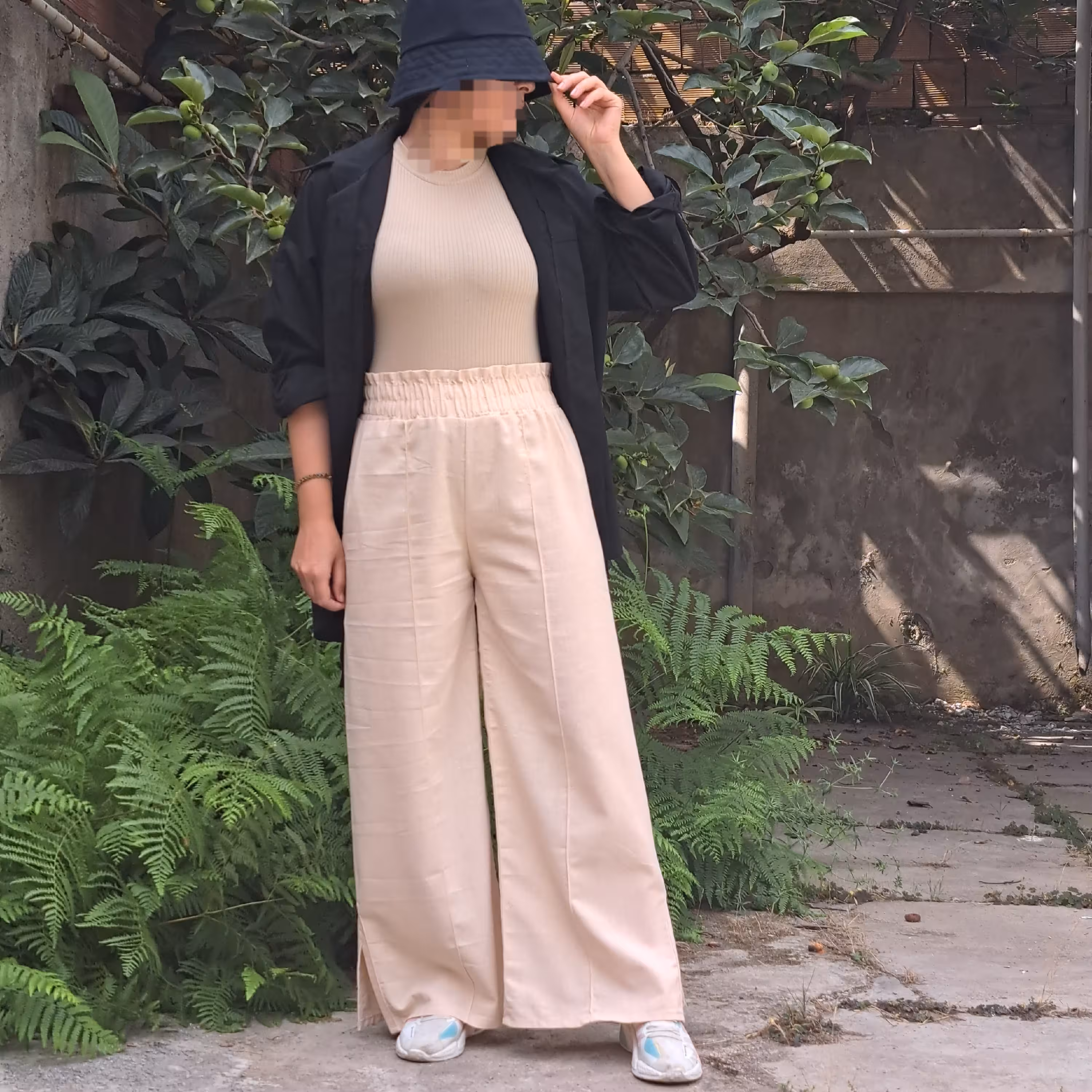 شلوار بگ زنانه لینن