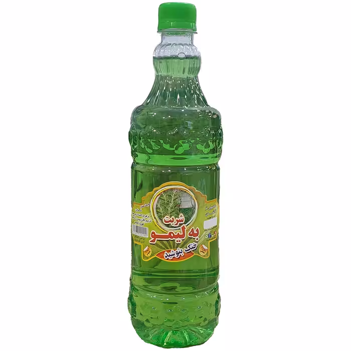 شربت بِه لیمو ، یک لیتری ،با غلظت بالا ، برند بِه زی ، محصول کاشان ، میتوان یک پیمانه  آنرا با 7 پیمانه آب محلول کرد