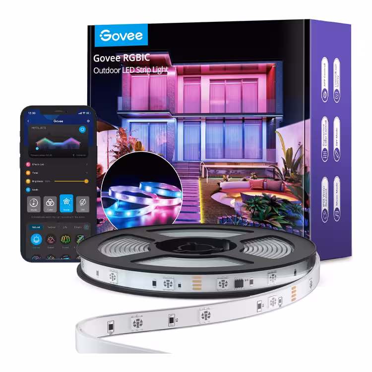 Govee Phantasy Outdoor Weather-proof Smart LED RGBIC Strip Lights